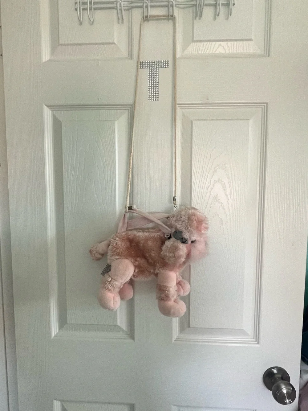 White Plush Cat Hanging Toy for Cats by